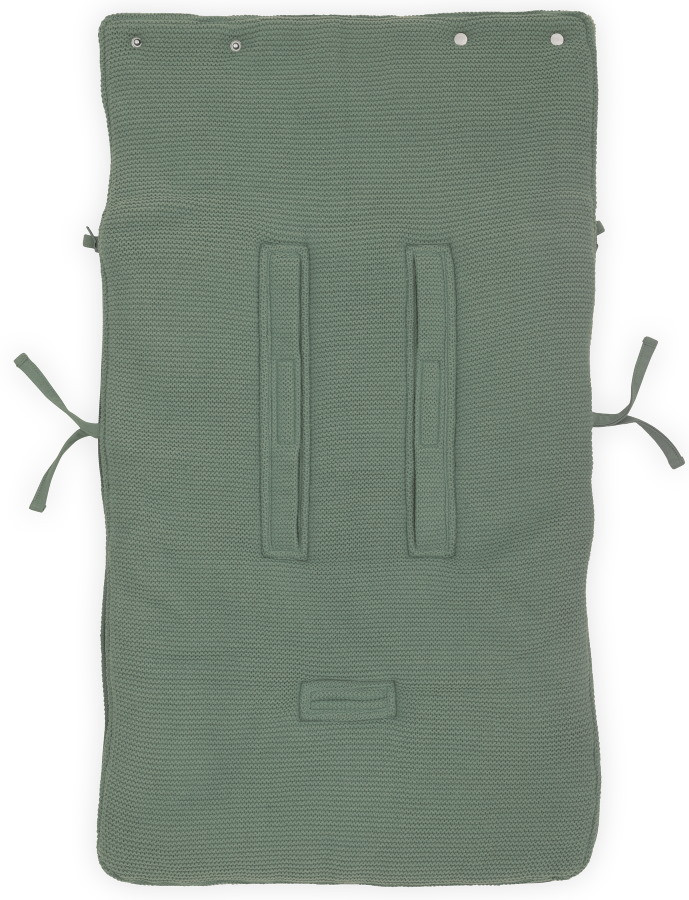 Jollein Basic Knit Forest Green 3/5 punts 0-9 Maanden Autostoel Voetenzak