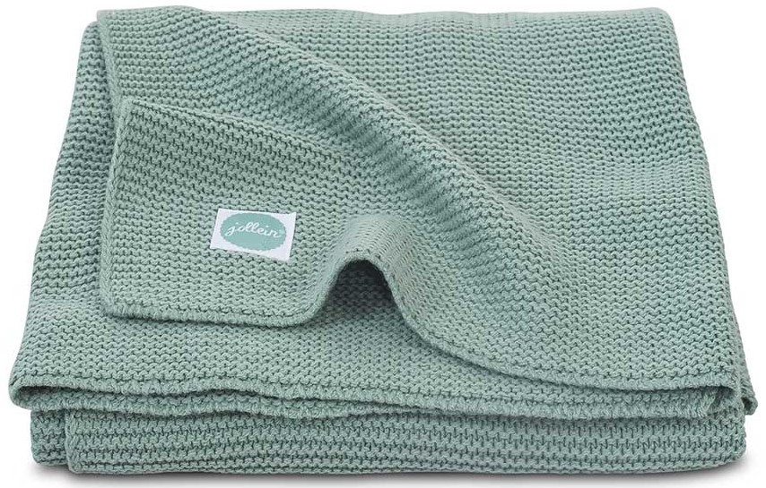 Jollein Basic Knit Forest Green 100x150 cm Ledikantdeken
