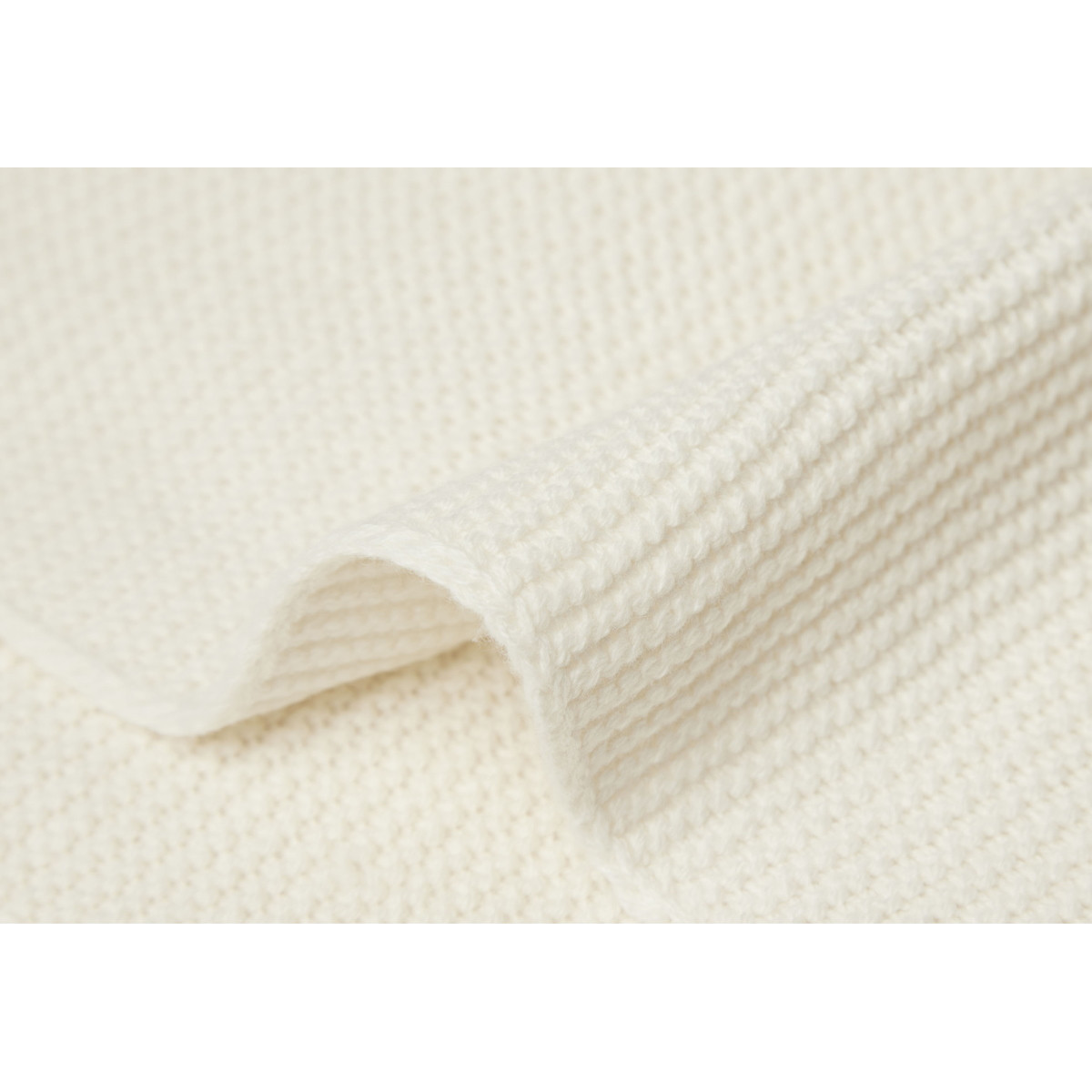 Jollein Basic Knit Ivory 75 x 100 cm Wiegdeken