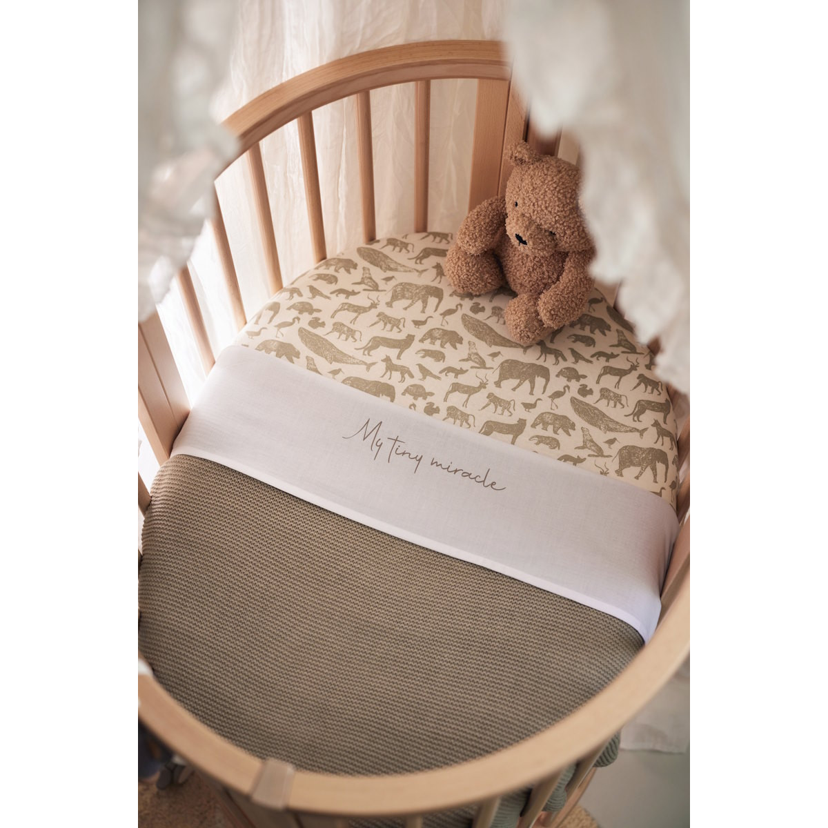 Jollein Basic Knit Olive Green 75 x 100 cm Wiegdeken