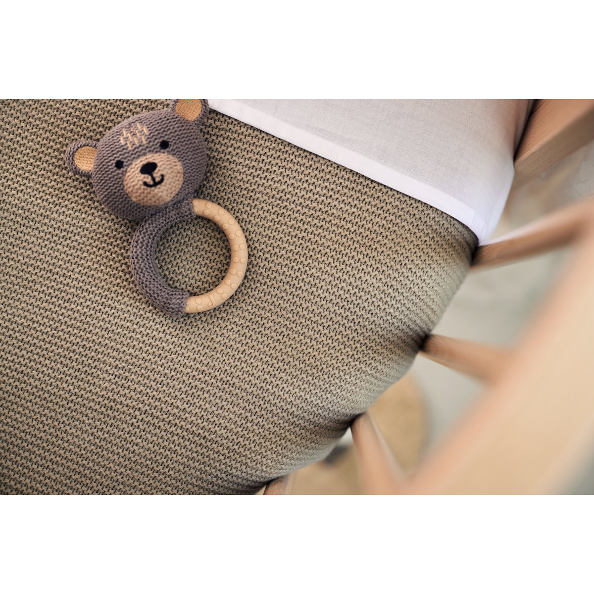 Jollein Basic Knit Olive Green 75 x 100 cm Wiegdeken