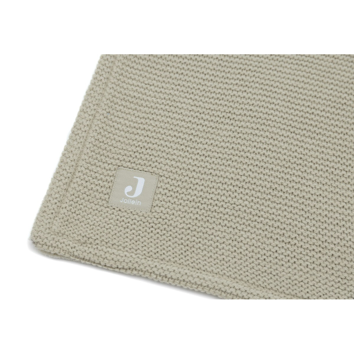 Jollein Basic Knit Olive Green / Fleece 100x150 cm Ledikantdeken