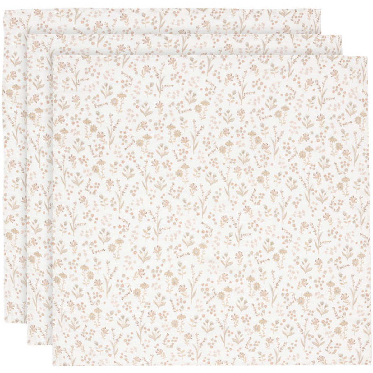 Jollein Bloomy 70 x 70 cm Hydrofiel Multidoek 3 stuks