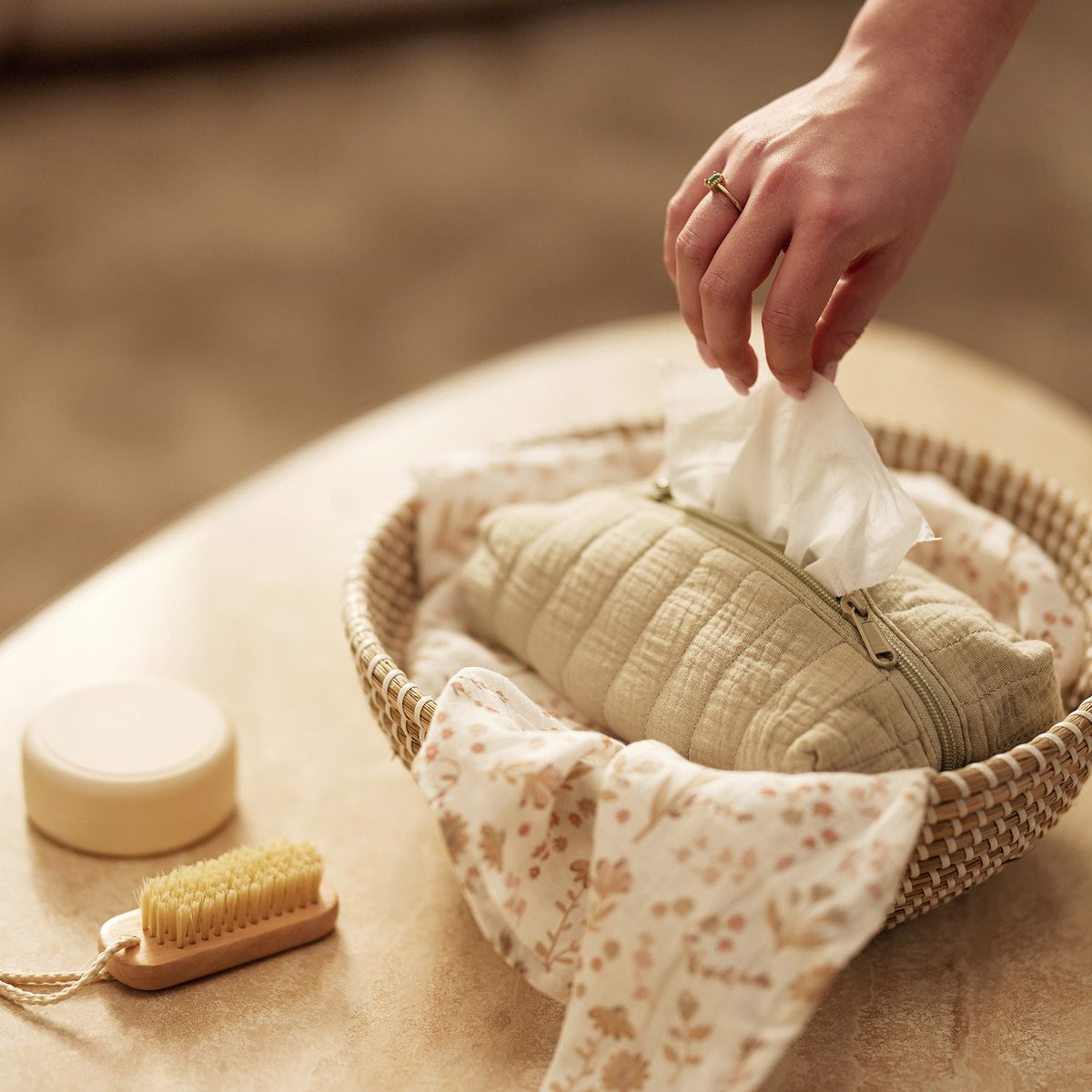 Jollein Bloomy 3 Stuks Hydrofiel Washandjes