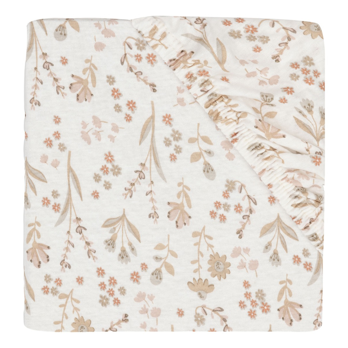 Jollein Bloomy Jersey 60 x 120 cm Ledikant Hoeslaken