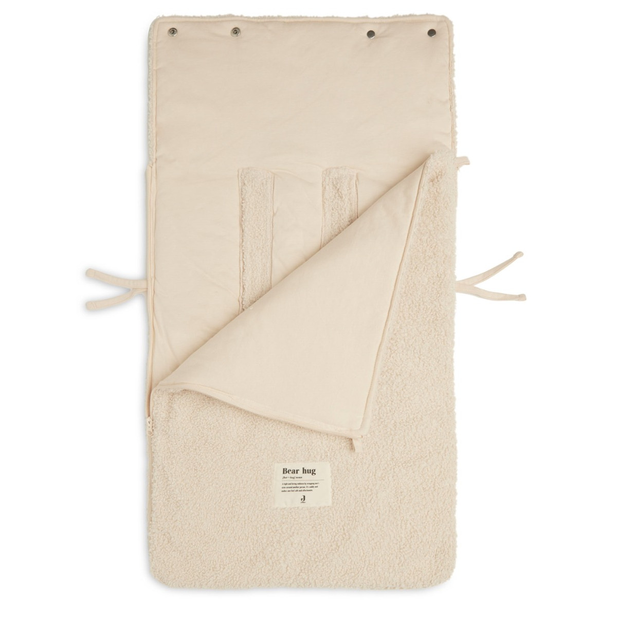 Jollein Boucle Naturel 3/5 punts 0-9 Maanden Autostoel Voetenzak