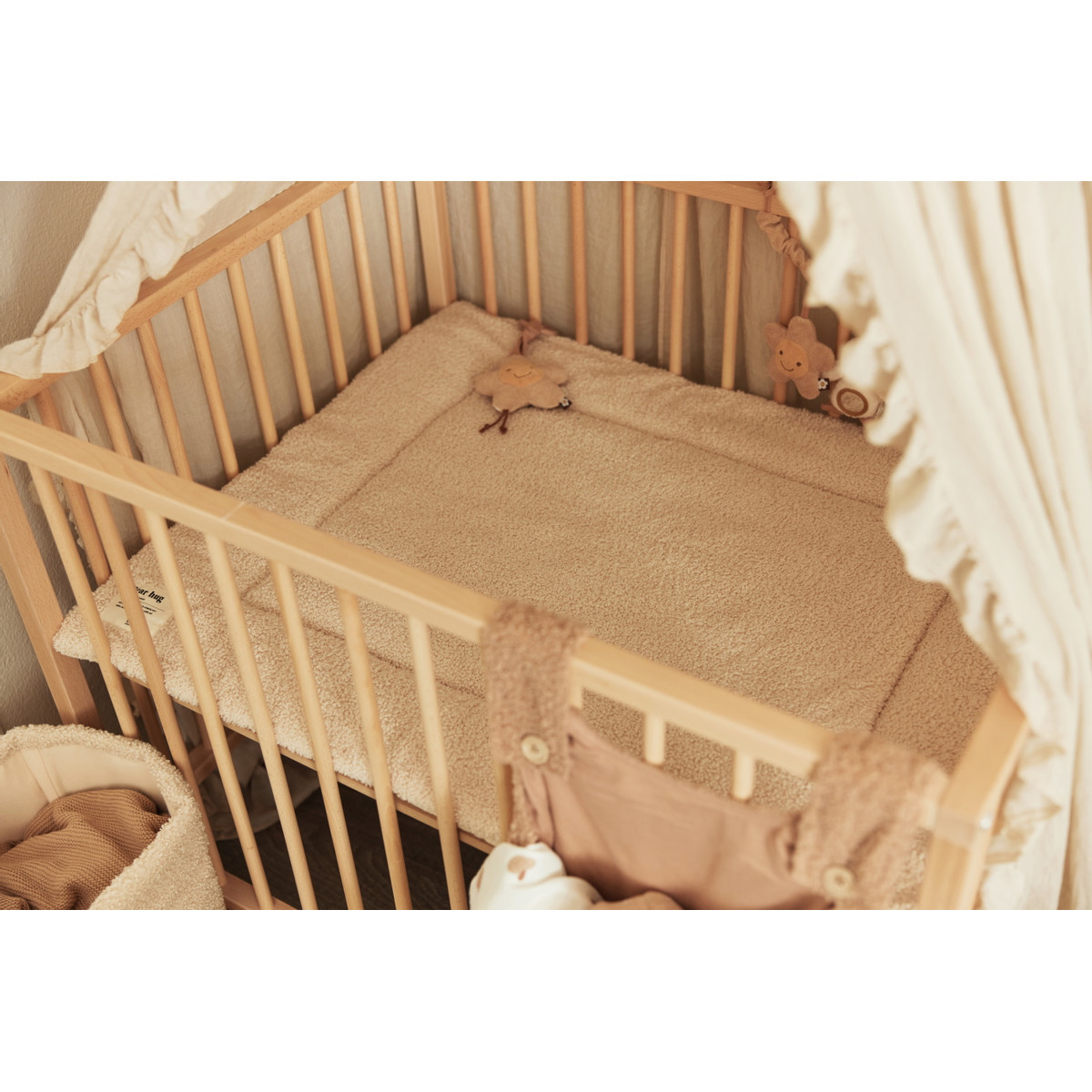 Jollein Boucle Naturel 75 x 95 cm Boxkleed