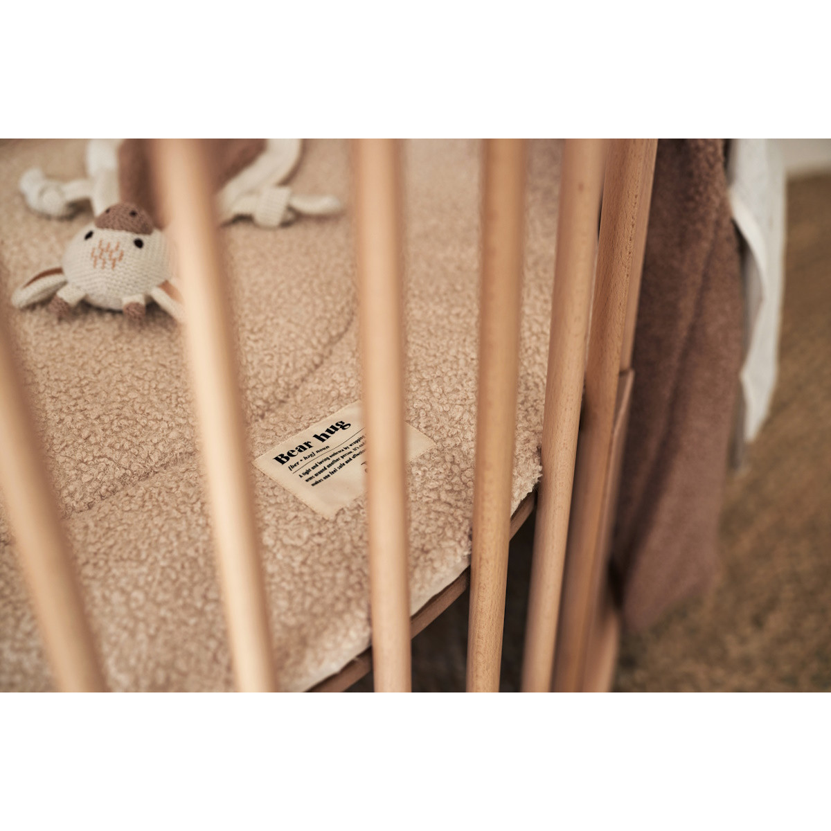 Jollein Boucle Naturel 95 cm Rond Boxkleed