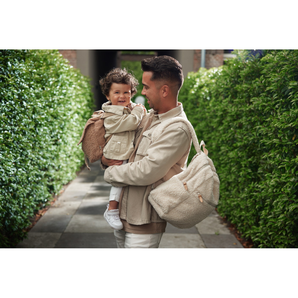 Jollein Boucle Naturel Rugzak Luiertas MamaLoes