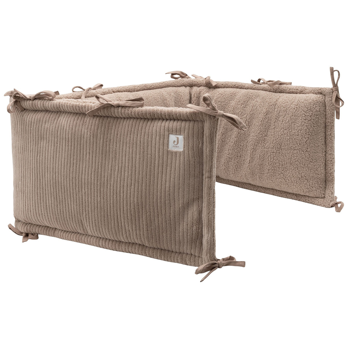 Jollein Cloudy Rib Milky Coffee 30 x 180 cm Boxbumper