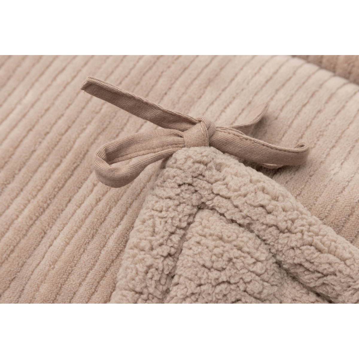Jollein Cloudy Rib Milky Coffee 30 x 180 cm Boxbumper