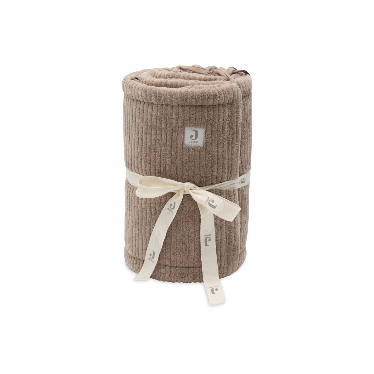 Jollein Cloudy Rib Milky Coffee 30 x 180 cm Boxbumper