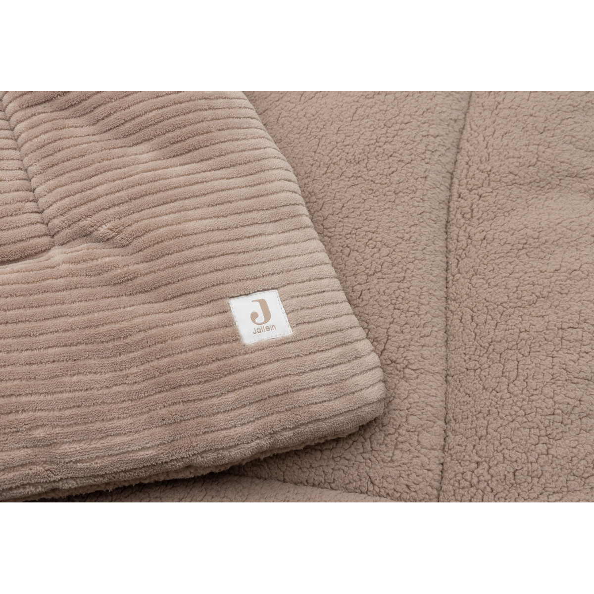 Jollein Cloudy Rib Milky Coffee 75 x 95 cm Boxkleed