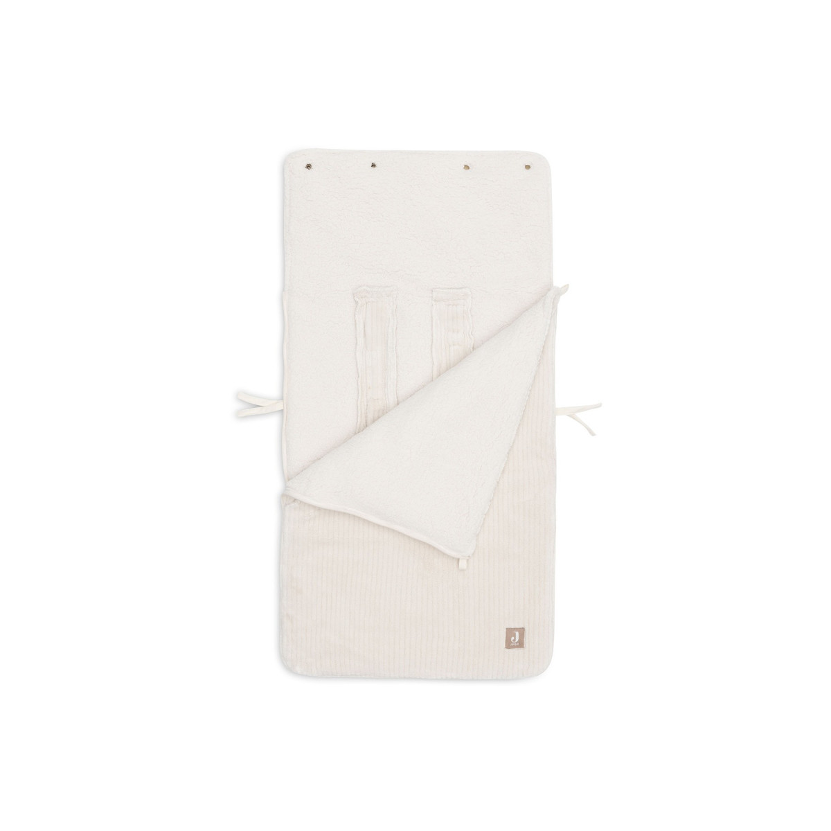 Jollein Cloudy Rib Oatmeal 3/5 punts 0-9 Maanden Autostoel Voetenzak