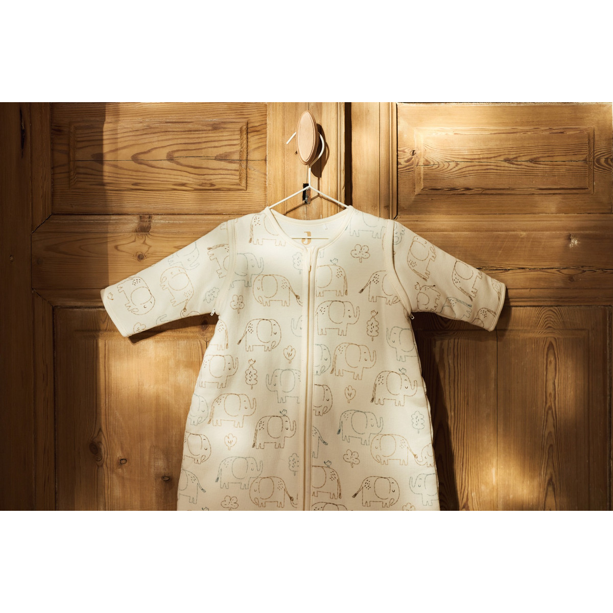 Jollein Elephant Tales 110 cm Slaapzak met Afritsbare Mouwen