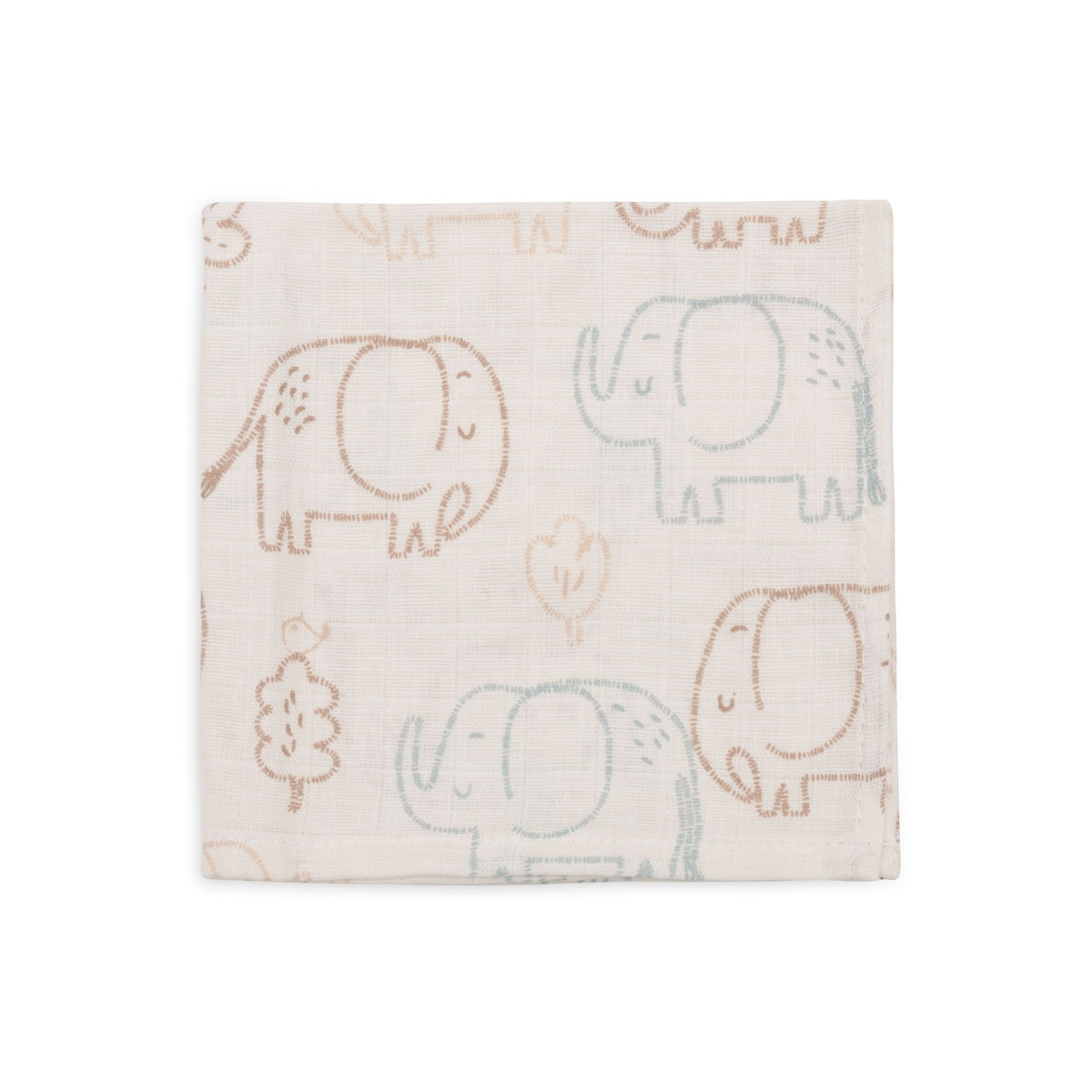 Jollein Elephant Tales 3 Stuks Hydrofiel Monddoekjes