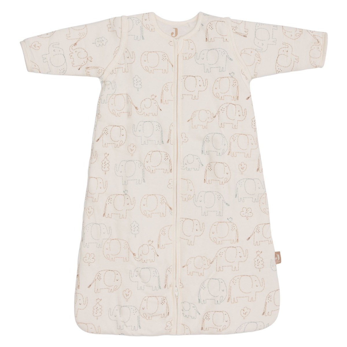 Jollein Elephant Tales 70 cm Slaapzak met Afritsbare Mouwen
