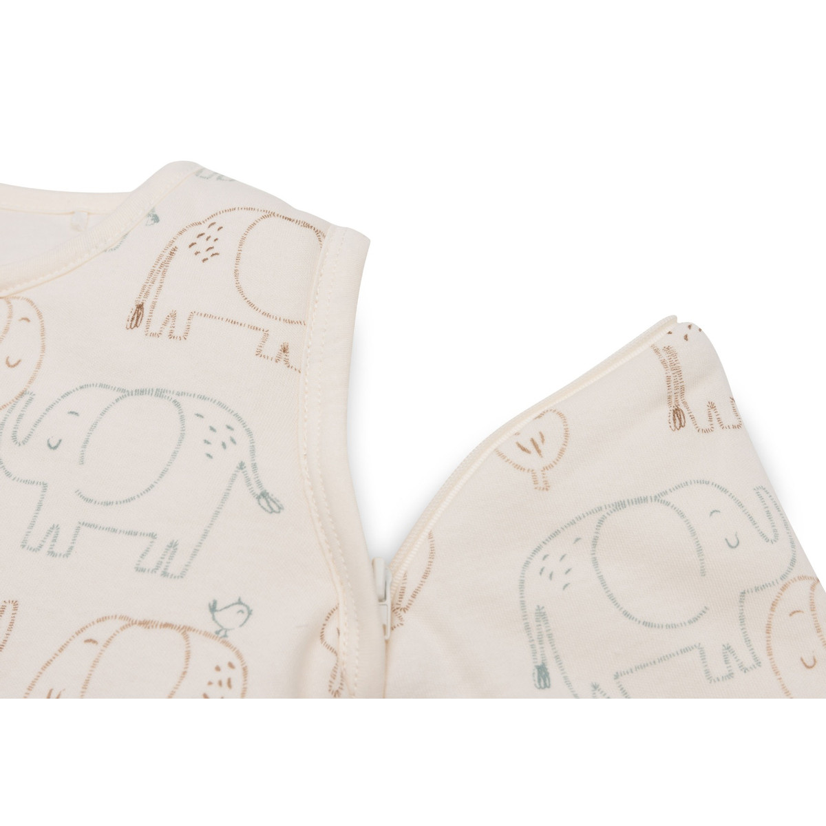 Jollein Elephant Tales 70 cm Slaapzak met Afritsbare Mouwen