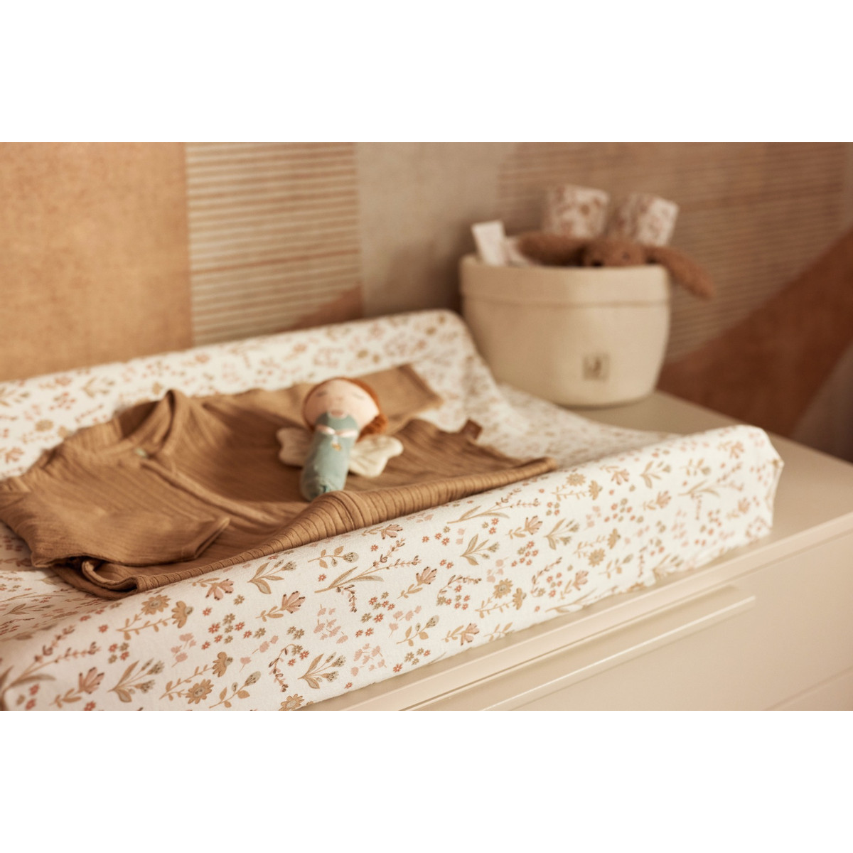 Jollein Jersey Bloomy 50 x 70 cm Aankleedkussenhoes