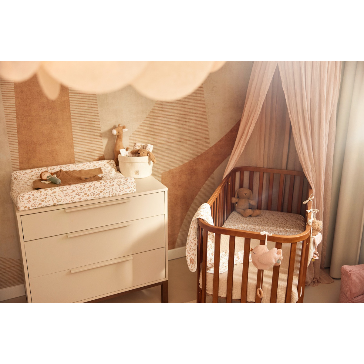 Jollein Jersey Bloomy 50 x 70 cm Aankleedkussenhoes