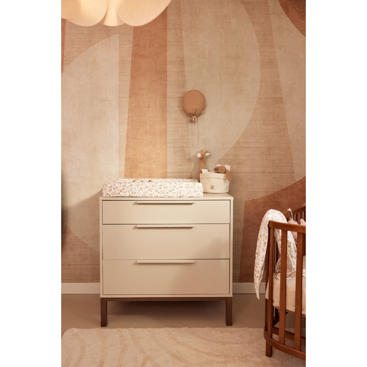 Jollein Jersey Bloomy 50 x 70 cm Aankleedkussenhoes