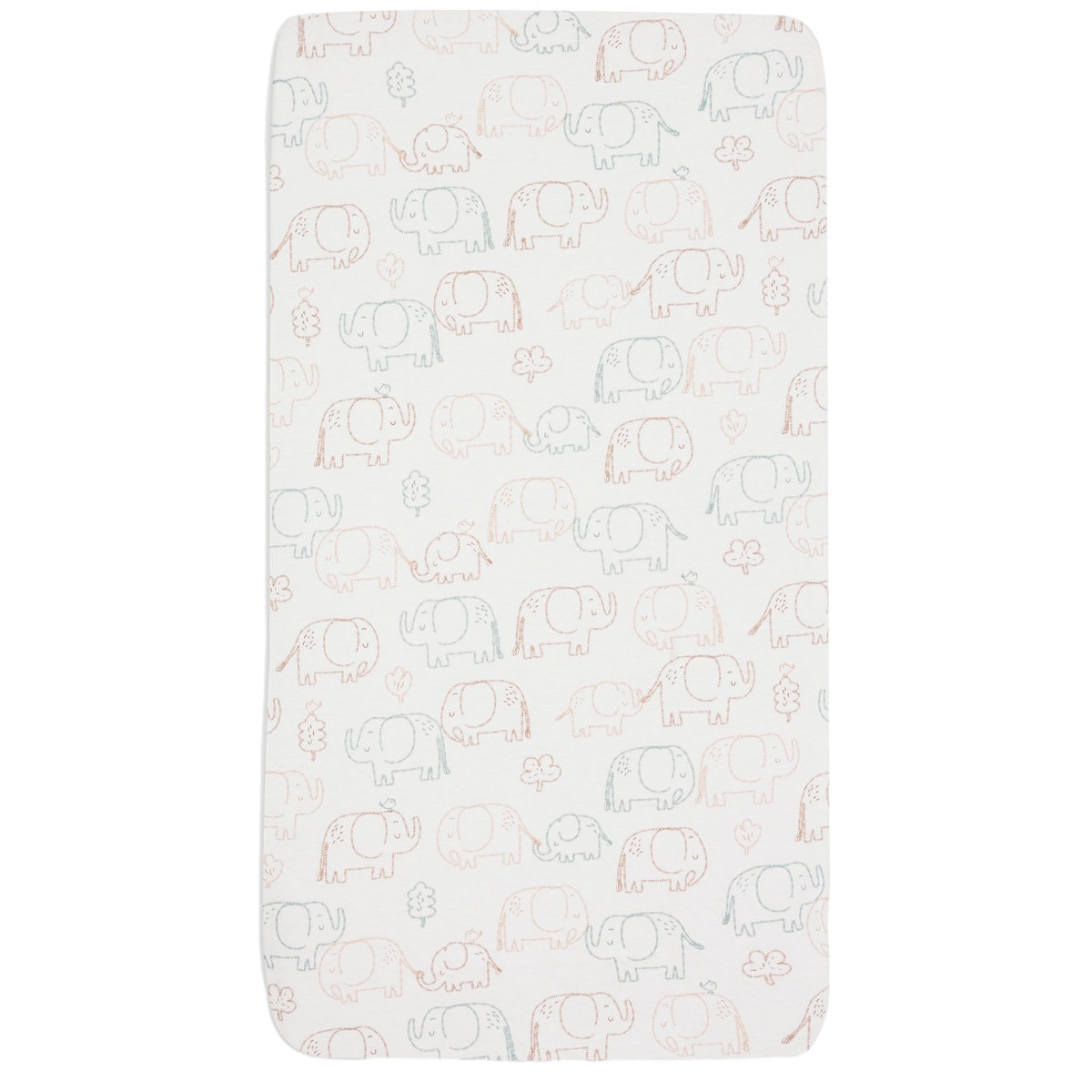 Jollein Jersey Elephant Tales 70 x 140/150 cm Junior Hoeslaken