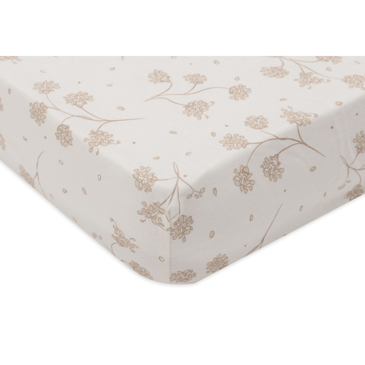 Jollein Jersey Leafy Dreams 60 x 120 cm Ledikant Hoeslaken