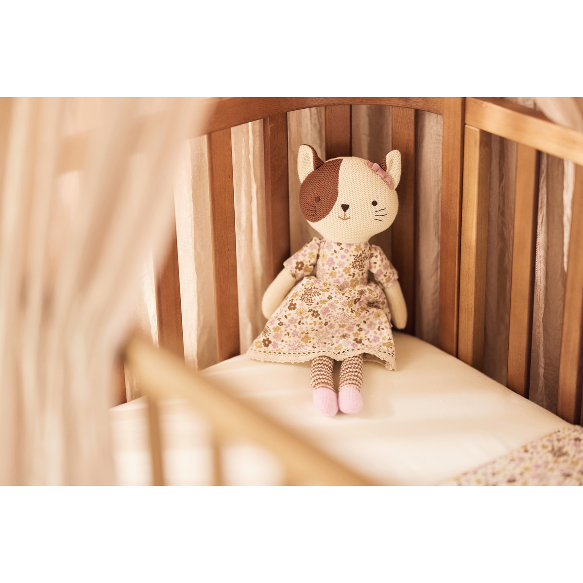 Jollein Jersey Oatmeal 60 x 120 cm Ledikant Hoeslaken