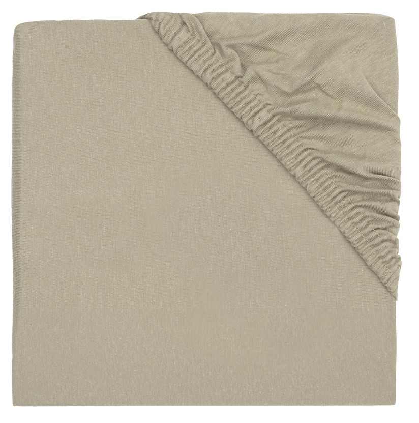 Jollein Jersey Olive Green 70 x 140/150 cm Junior Hoeslaken