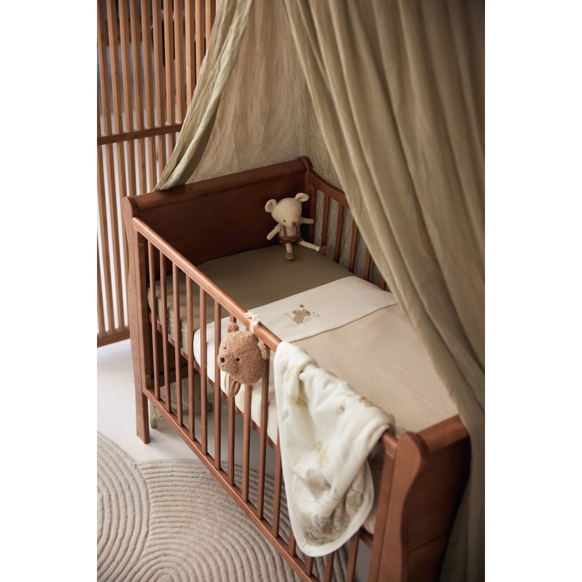 Jollein Jersey Olive Green 75 x 95 cm Boxmatras Hoeslaken