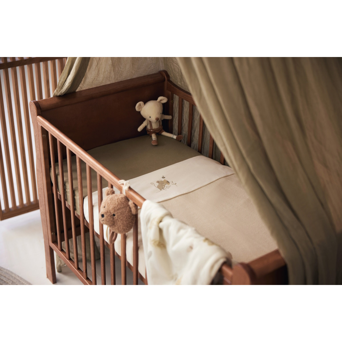 Jollein Jersey Olive Green 60 x 120 cm Ledikant Hoeslaken