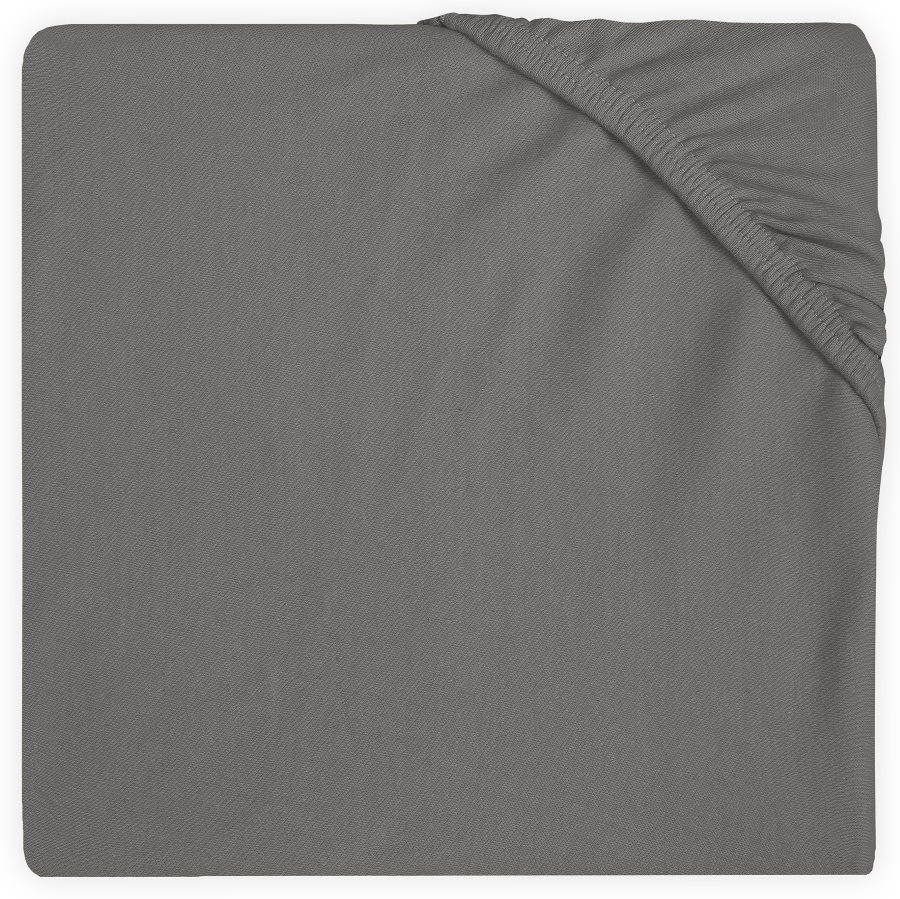 Jollein Jersey Storm Grey 75 x 95 cm Boxmatras Hoeslaken