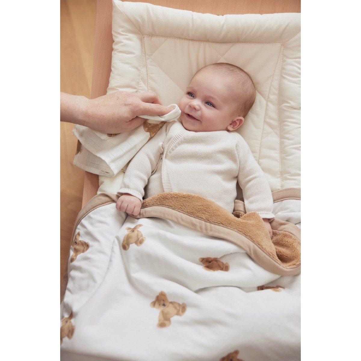 Jollein Jersey Teddy Bear 75 x 100 cm Wiegdeken