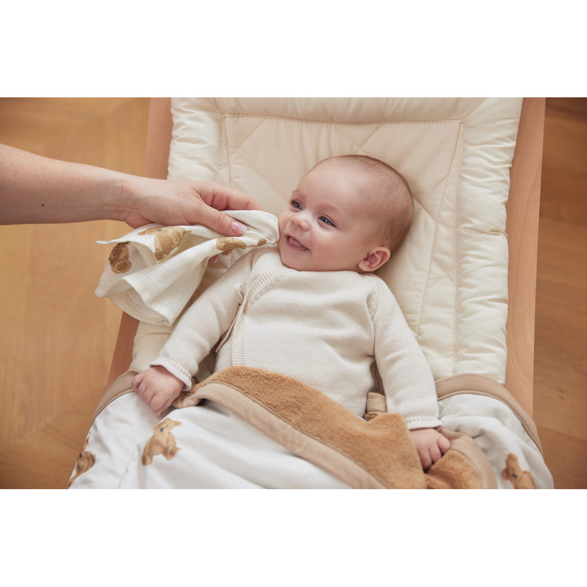 Jollein Jersey Teddy Bear 75 x 100 cm Wiegdeken