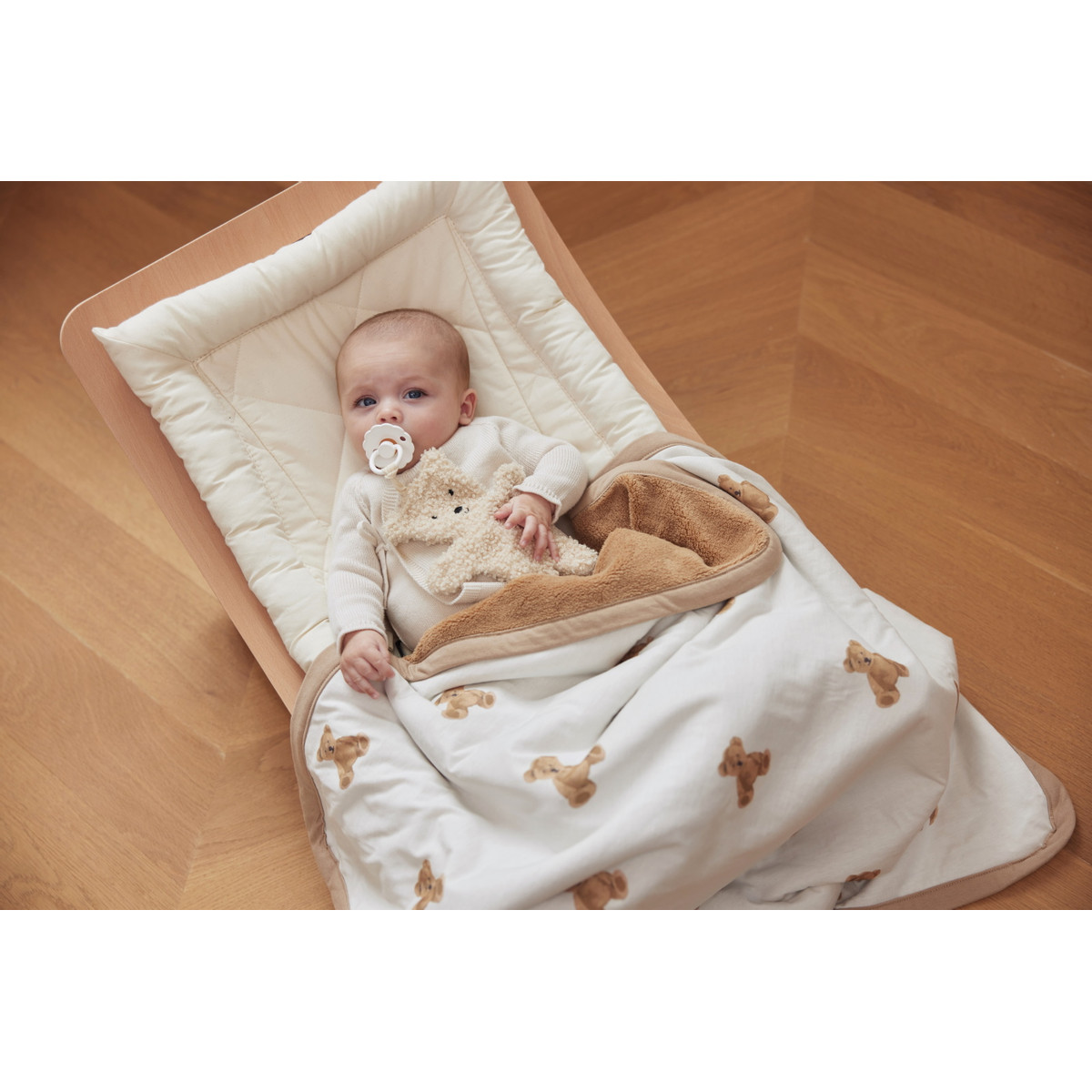 Jollein Jersey Teddy Bear 75 x 100 cm Wiegdeken