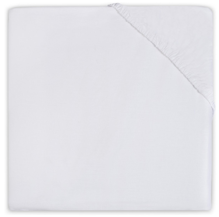 Jollein Jersey Wit 60 x 120 cm Ledikant Hoeslaken