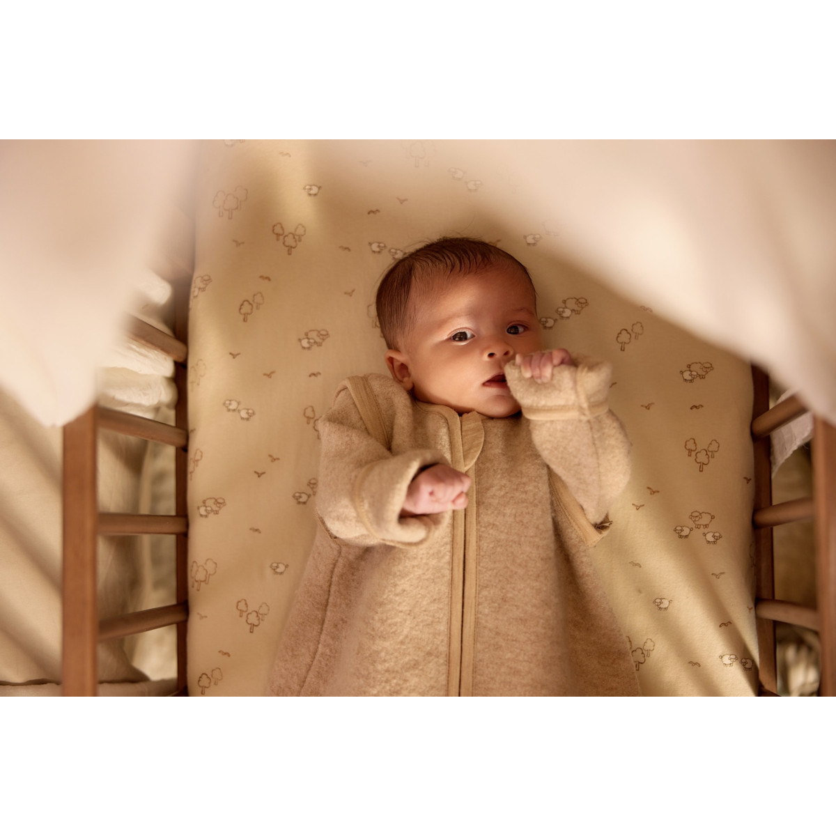 Jollein Jersey Woolly 40 x 80/90 cm Wieg Hoeslaken