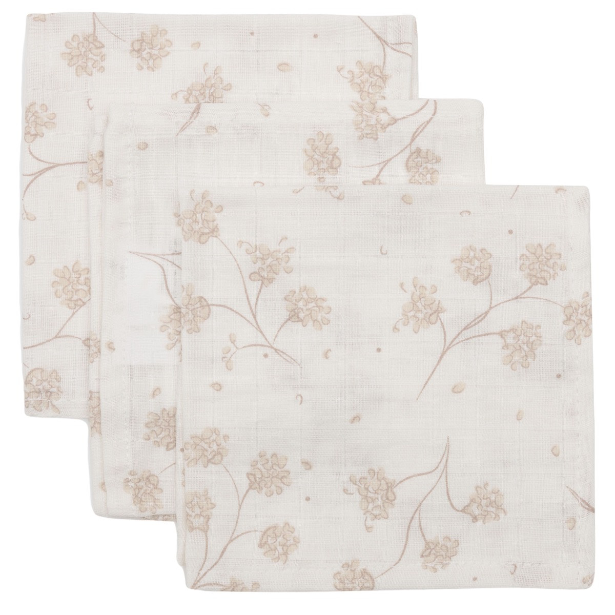 Jollein Leafy Dreams 3 Stuks Hydrofiel Monddoekjes