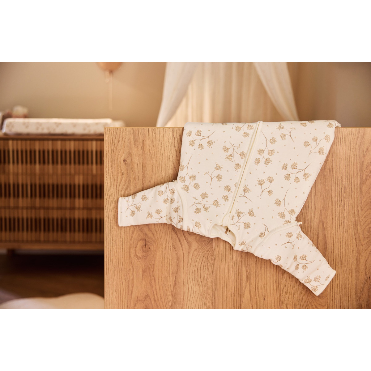 Jollein Leafy Dreams 90 cm Slaapzak met Afritsbare Mouwen