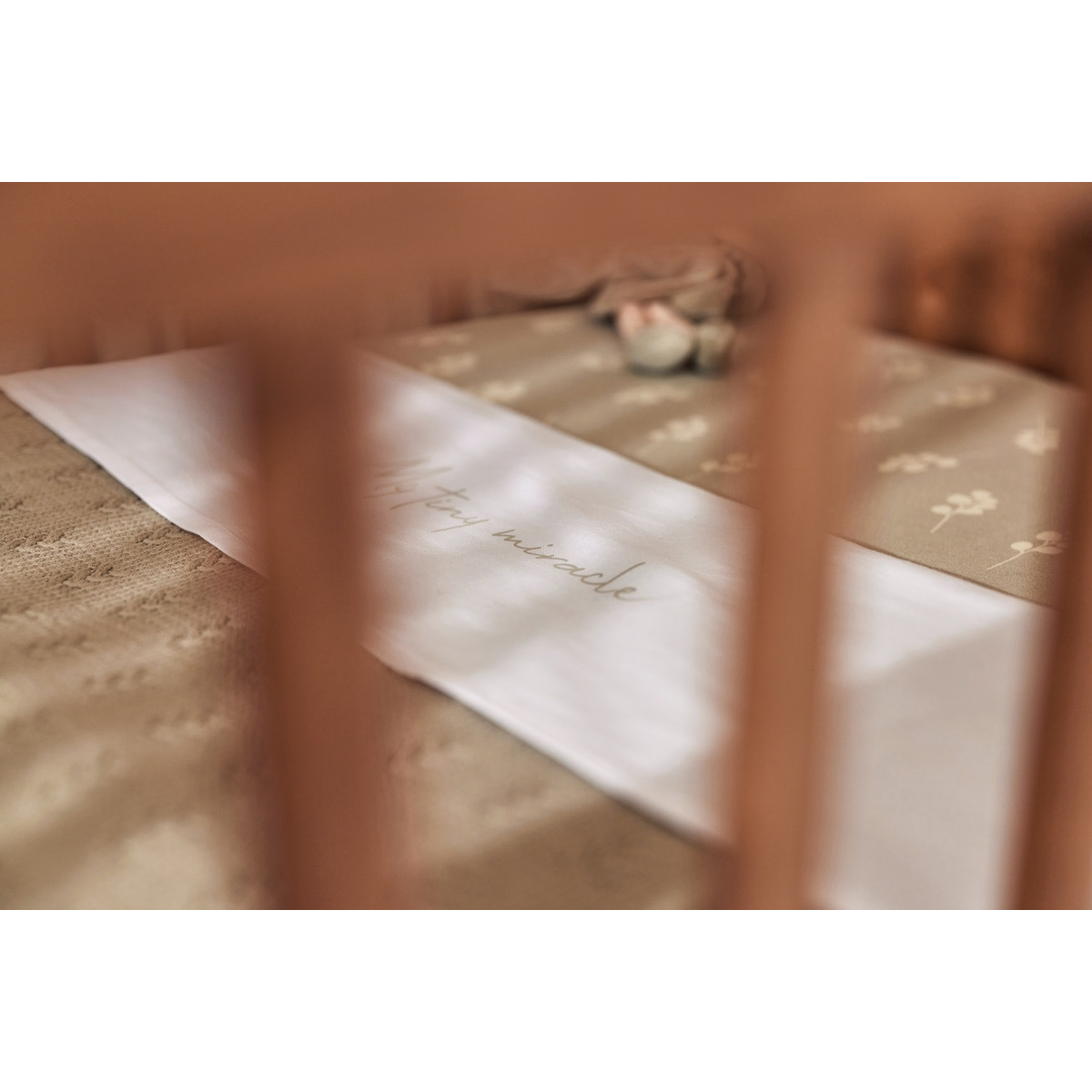 Jollein My Tiny Miracle Olive Green 75 x 100 cm Wieglaken