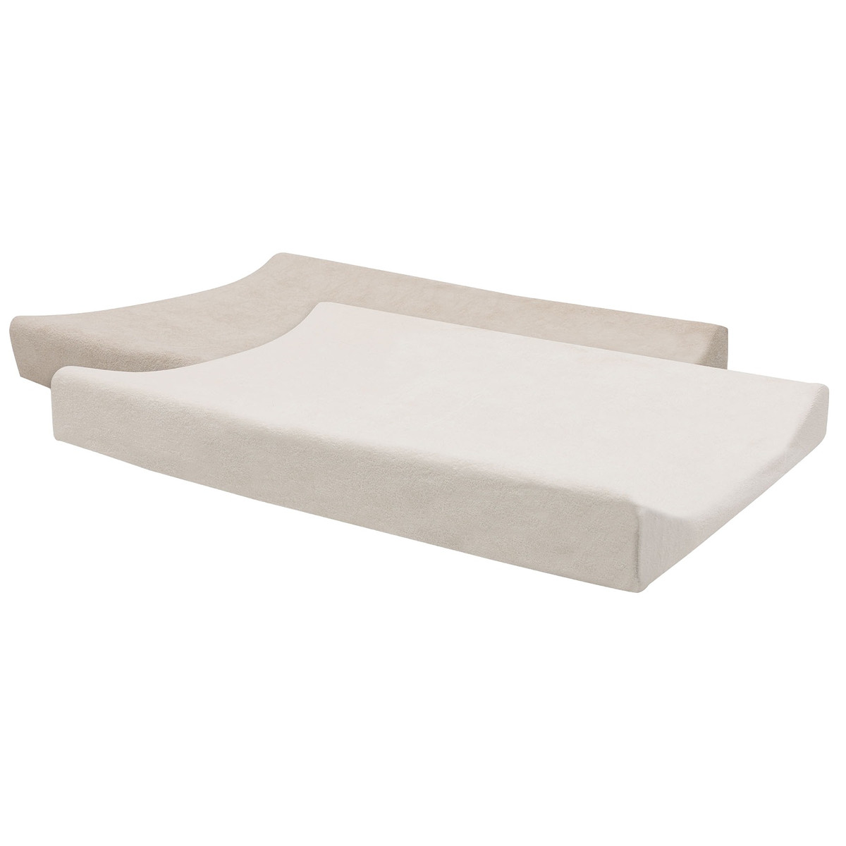 Jollein Oatmeal/Sand 50 x 70 cm Badstof Aankleedkussenhoes 2 Stuks