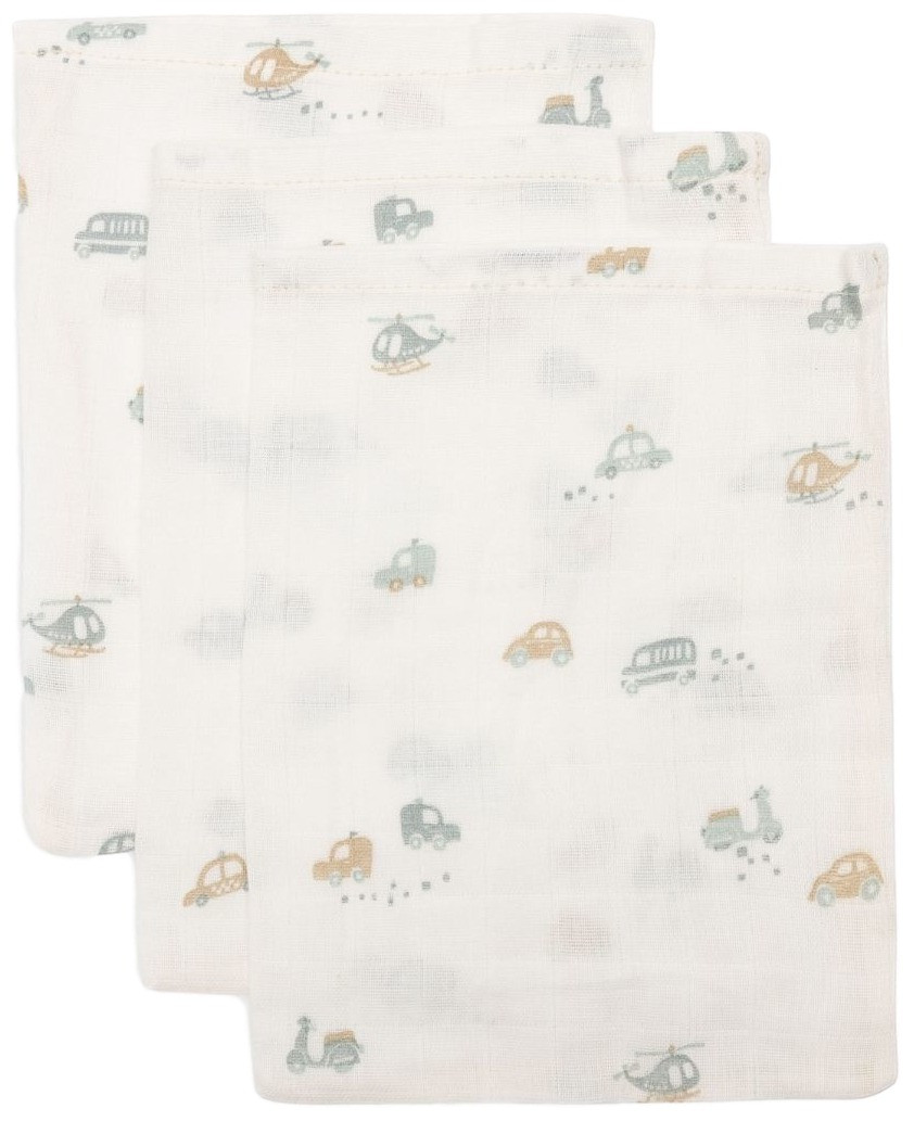 Jollein On The Go 3 Stuks Hydrofiel Washandjes