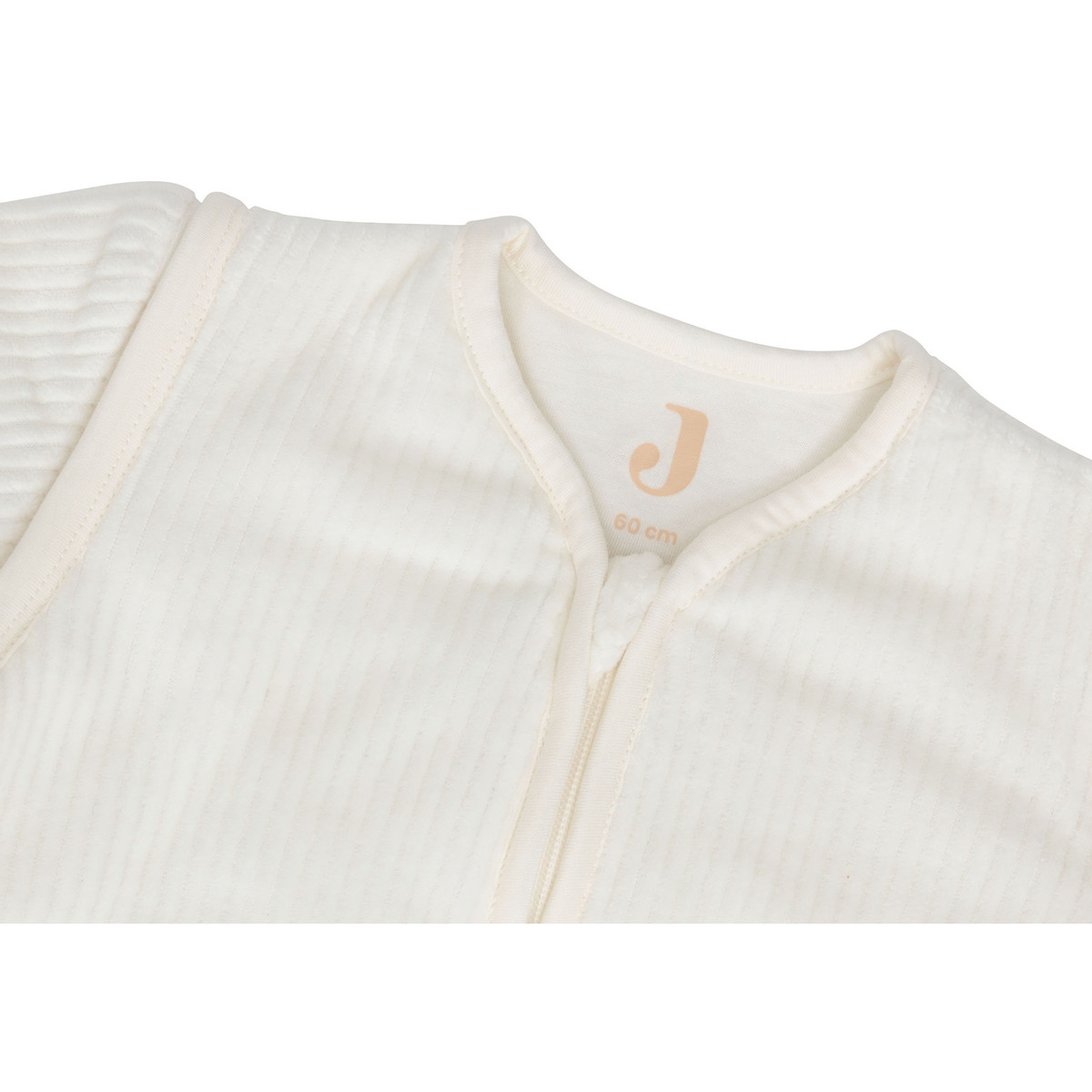 Jollein Rib Ivory 60 cm Slaapzak met Afritsbare Mouwen
