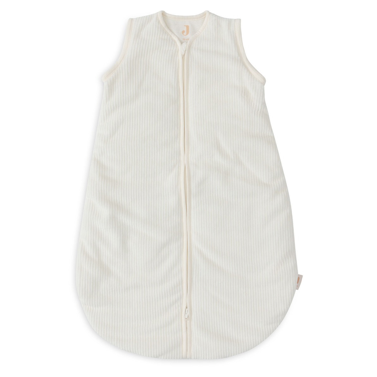 Jollein Rib Ivory Round 70 cm Slaapzak met Afritsbare Mouwen