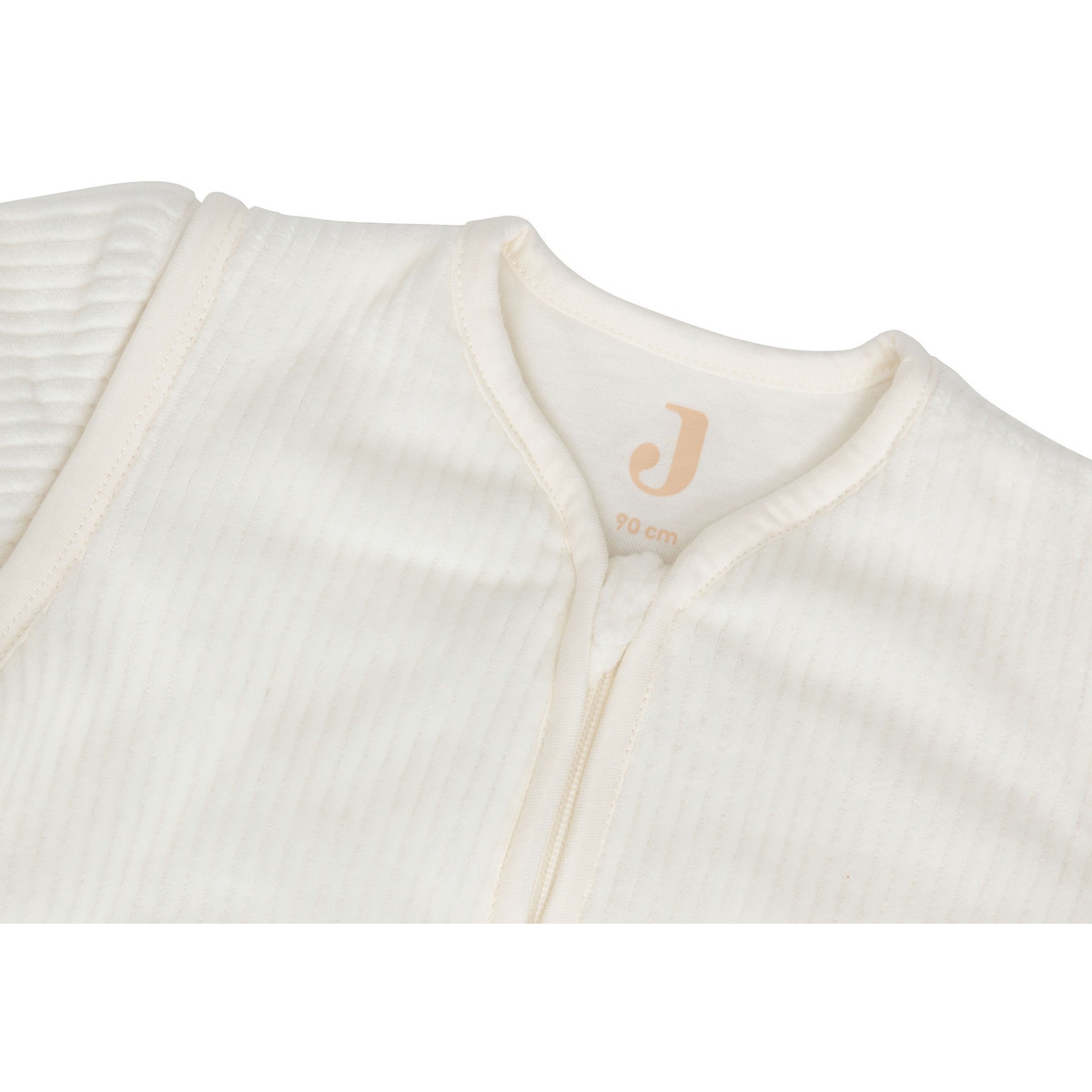 Jollein Rib Ivory Round 90 cm Slaapzak met Afritsbare Mouwen