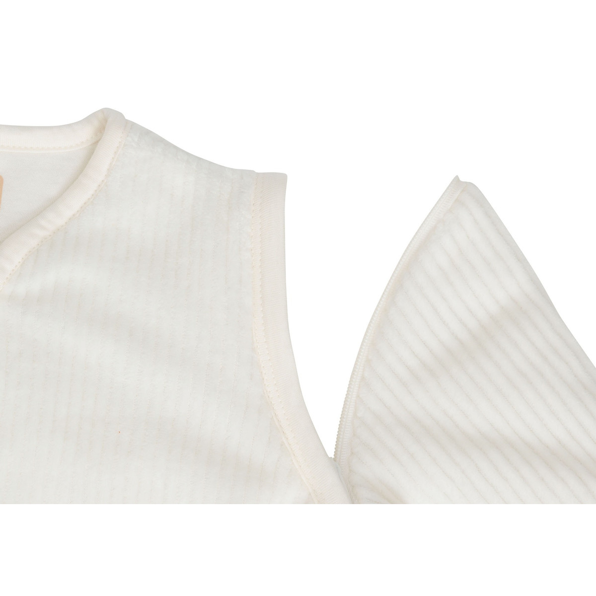Jollein Rib Ivory Round 90 cm Slaapzak met Afritsbare Mouwen