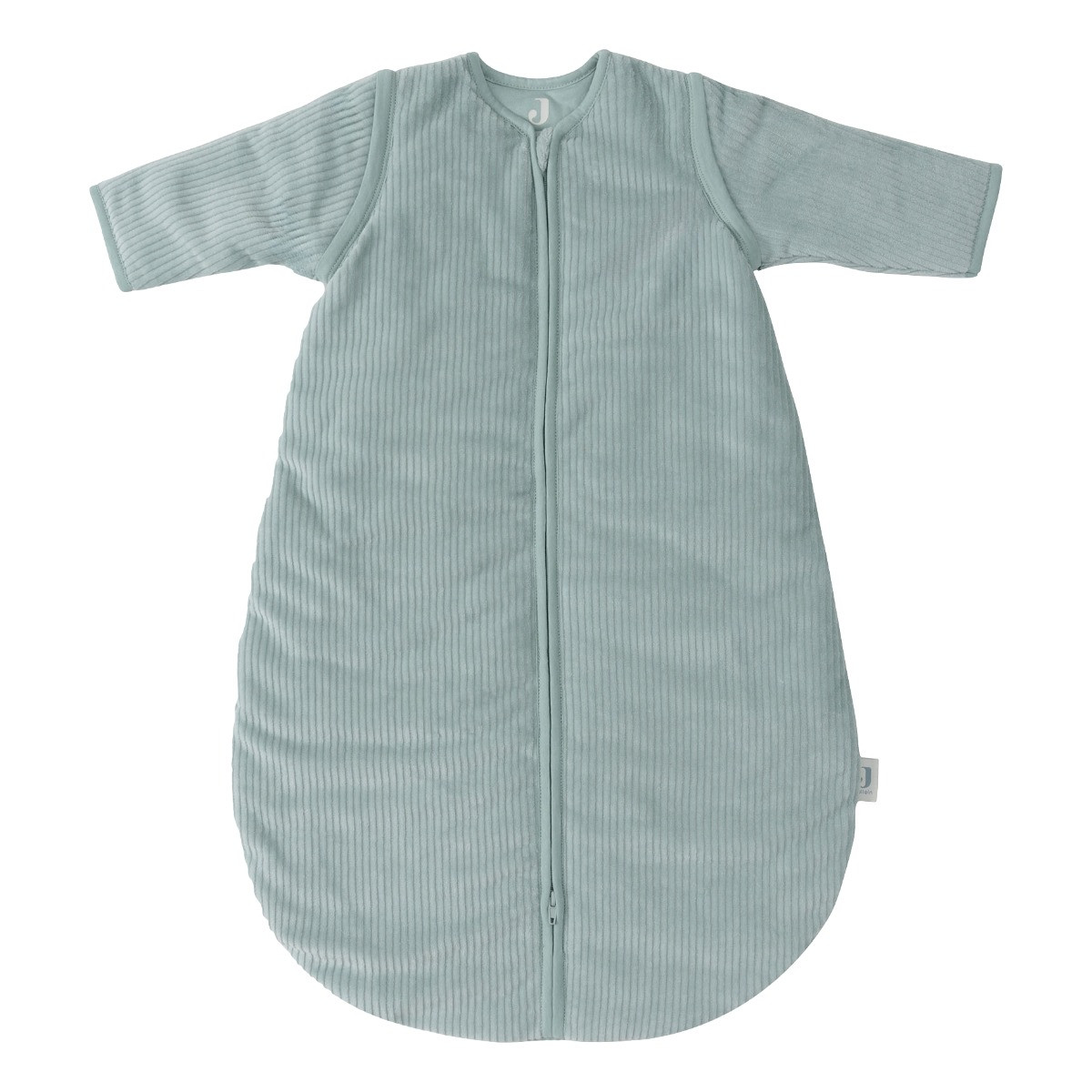 Jollein Rib Sea Green Round 90 cm Slaapzak met Afritsbare Mouwen