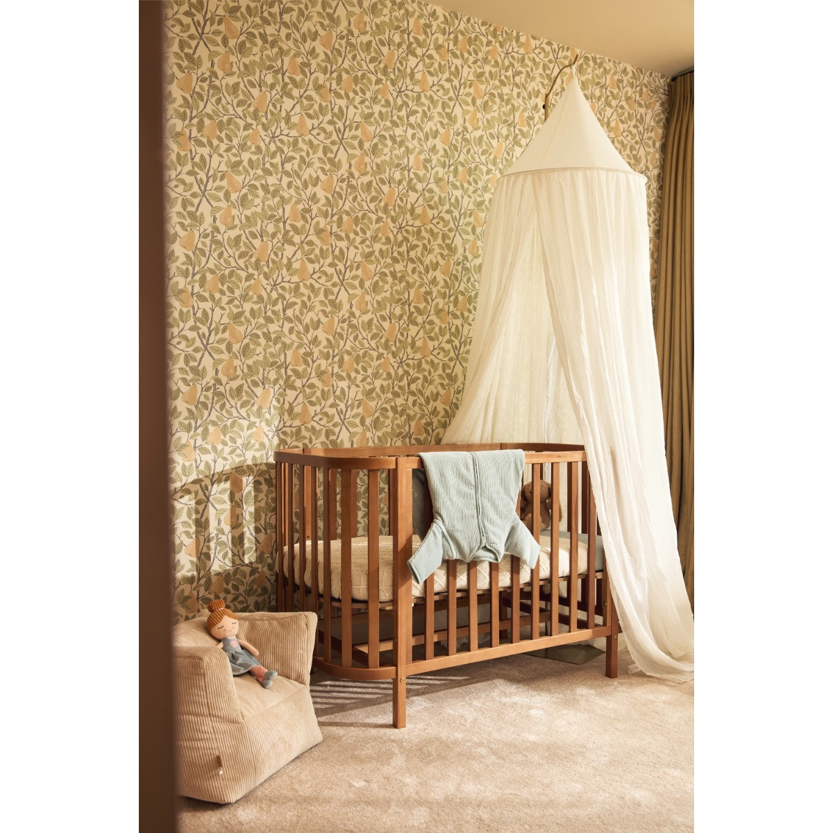 Jollein Rib Sea Green Round 70 cm Slaapzak met Afritsbare Mouwen