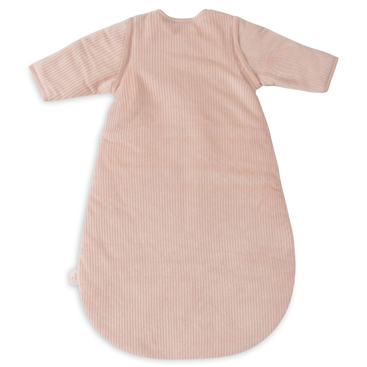 Jollein Rib Wild Rose Round 110 cm Slaapzak met Afritsbare Mouwen