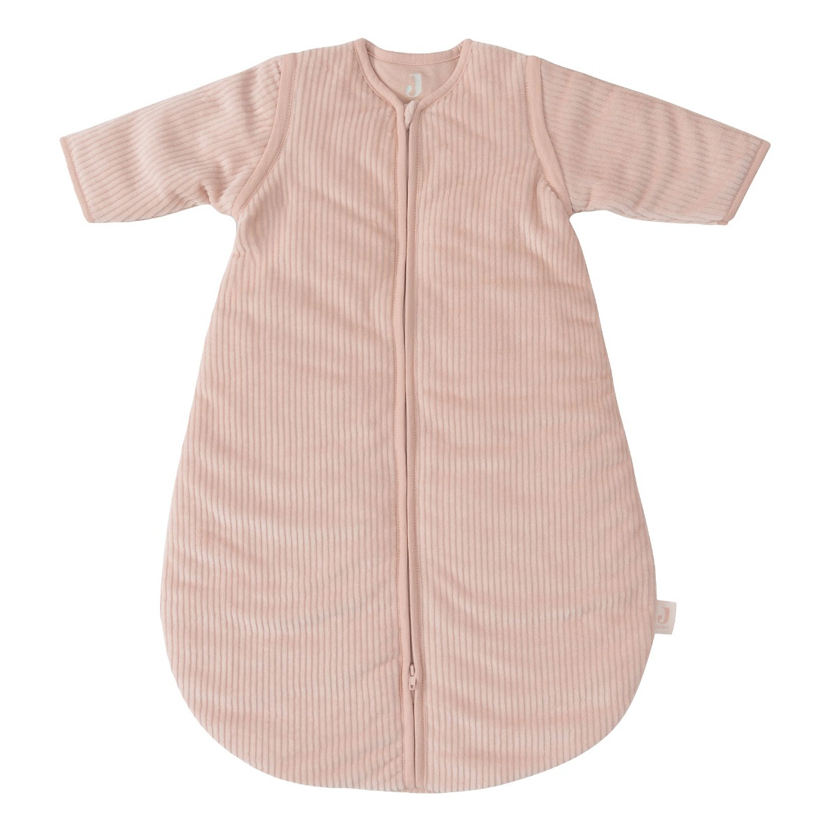 Jollein Rib Wild Rose Round 70 cm Slaapzak met Afritsbare Mouwen